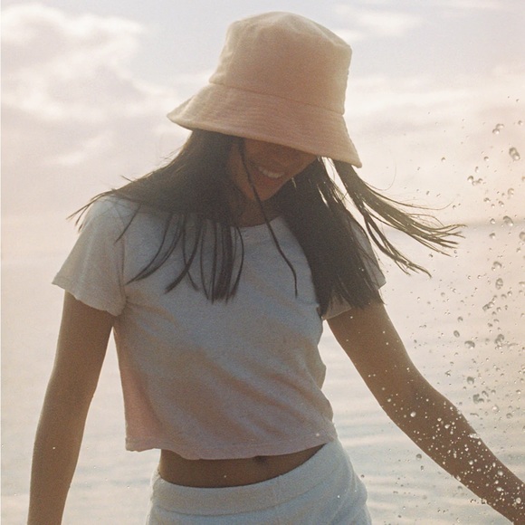 Lack Of Color Wave Bucket Hat in Peach - Picture 1 of 5